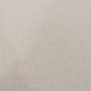 Flat lay of 100% midweight linen in natural oatmeal colour, for sale at Minerva's Bower