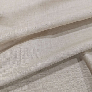 Flat drape of 100% midweight linen in natural oatmeal colour, for sale at Minerva's Bower