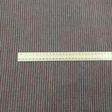 Load image into Gallery viewer, Brown fabric with white stripes and a ruler for scale. Available at Minerva&#39;s Bower
