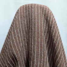 Load image into Gallery viewer, Close-up of a brown fabric with white stripes on a white background. Available at Minerva&#39;s Bower