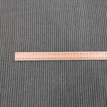 Load image into Gallery viewer, Striped fabric with a ruler for scale on a gray background. Available at Minerva&#39;s Bower