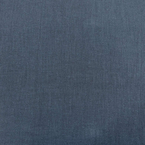 Flat lay of Heavyweight pumice wash linen in french navy for sale at Minerva's Bower