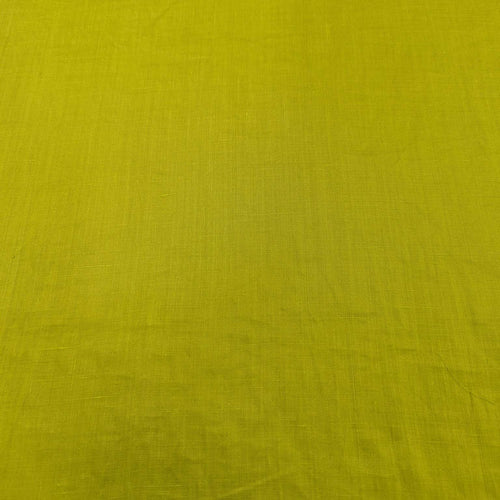 Flat lay of Soft Wash 100% sand washed Ramie, Chartreuse, for sale at Minerva's Bower