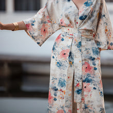 Load image into Gallery viewer, See You At Six Linen Viscose, Roses on Canvas - Minerva's Bower