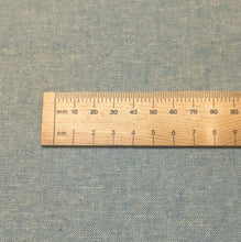 Load image into Gallery viewer, Close up of Anderson 55% Linen 45% Cotton, Light Chambray, ruler included - for sale at Minerva's Bower