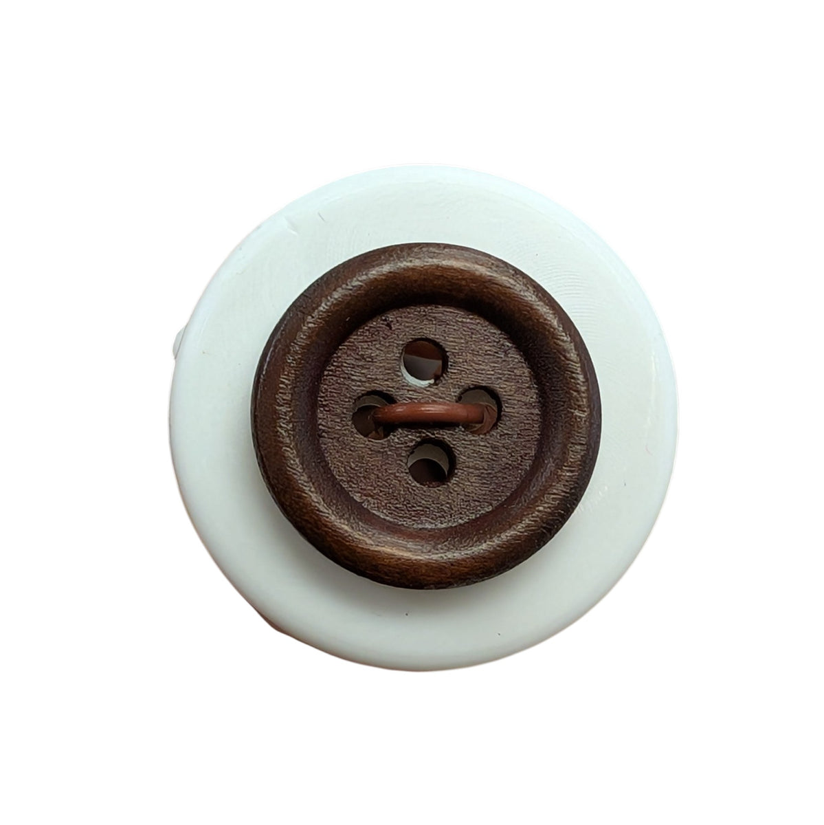 Small Dark Wooden Button, 15mm|Minervas Bower – Minerva's Bower