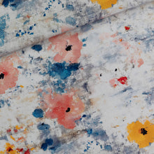 Load image into Gallery viewer, See You At Six Linen Viscose, Roses on Canvas - Minerva's Bower