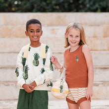 Load image into Gallery viewer, See You At Six Cotton French Terry, Pineapples