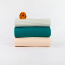 Load image into Gallery viewer, See You At Six Cotton Quilted Knit, Teal Green - Minerva's Bower