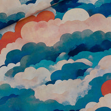Load image into Gallery viewer, See You At Six Cotton French Terry, Cool Clouds - Minerva's Bower