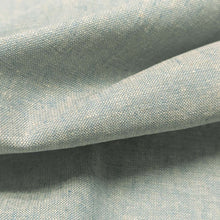 Load image into Gallery viewer, Close up of Anderson 55% Linen 45% Cotton, Light Chambray - for sale at Minerva's Bower