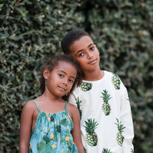 Load image into Gallery viewer, See You At Six Cotton French Terry, Pineapples