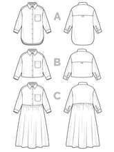 Load image into Gallery viewer, Closet Core Patterns Jenna Shirt and Shirtdress