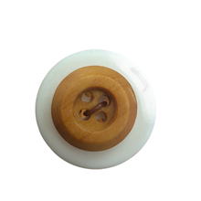 Load image into Gallery viewer, Wooden Button, Medium Rounded Raised Rim Button - Minerva's Bower