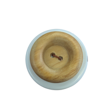 Load image into Gallery viewer, Wooden Button, Large Rounded Raised Rim Button - Minerva's Bower