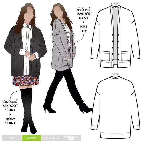 Style Arc Sabel Boyfriend Knit Cardi