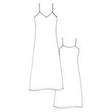 Load image into Gallery viewer, Sketch for Tessuti Patterns Sadie Slip Dress Pattern For sale at Minerva&#39;s Bower 