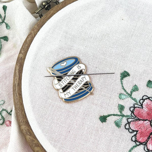 Jubly Umph Needle Minder, Stitching Is My Therapy