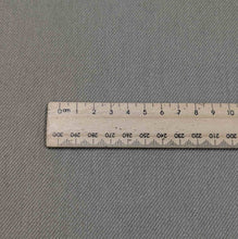 Load image into Gallery viewer, Flat lay of washed cotton drill in taupe colourway. Available at Minerva&#39;s Bower. Ruler included for scale