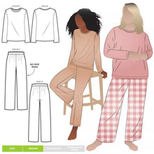 Load image into Gallery viewer, Style Arc Women&#39;s Knit Pjs