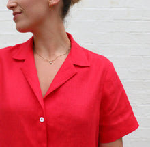 Load image into Gallery viewer, Collar Detail of Tessuti Arkie shirt Paper Pattern for sale at Minerva&#39;s Bower