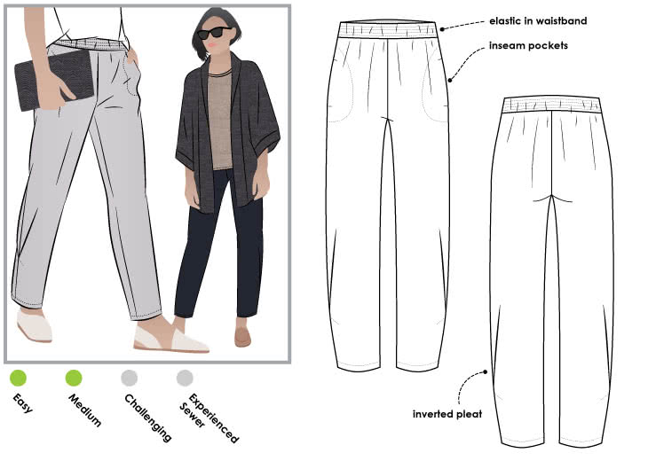 Style Arc Besharl Pant - sizes 4 to 16 - Minerva's Bower