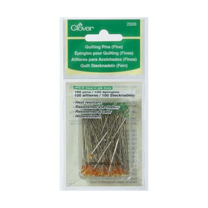 Clover Boxed Quilting Pins Fine, for sale at Minerva's Bower