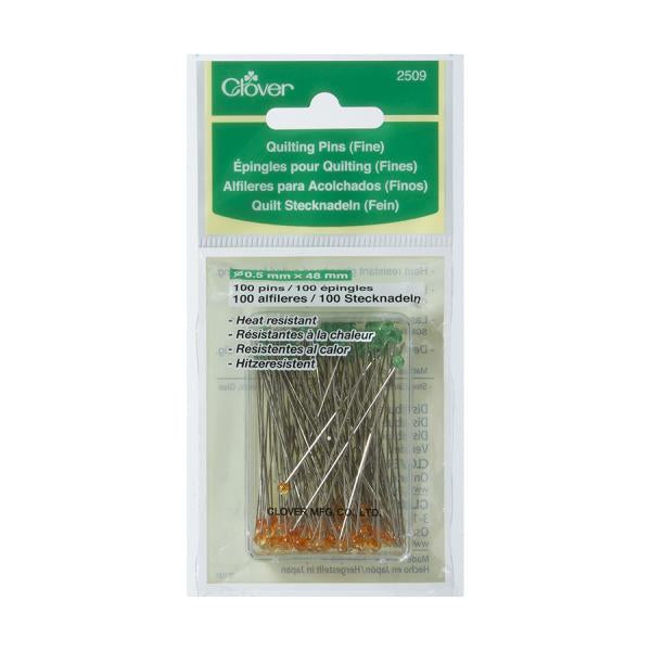 Clover Boxed Quilting Pins Fine, for sale at Minerva's Bower
