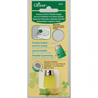 Clover Protect and Grip thimble, Large, for sale at Minerva's Bower