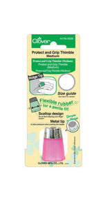 Clover Protect and Grip Thimble, Medium, for sale at Minerva's Bower