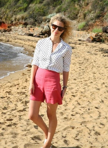 Tessuti Patterns Esther Shorts paper pattern for sale at Minerva's Bower