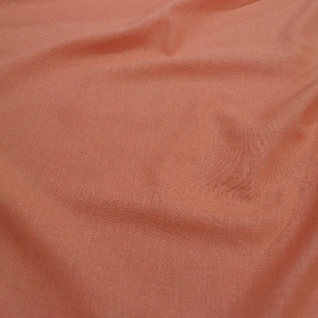 Linen Cotton Blend, Tangerine - 1/4 metre