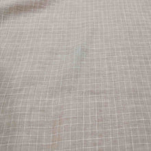 Load image into Gallery viewer, 100% Linen, Mushroom Check - 1/4metre