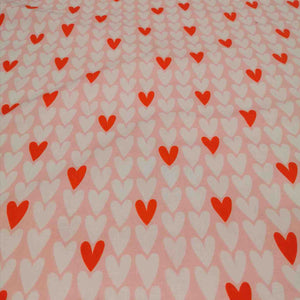 100% Cotton, Squeeze Hearts in Pink by Figo - 1/4metre