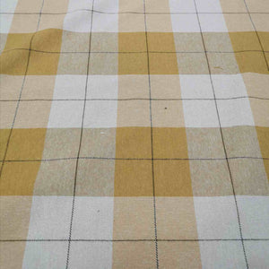 Linen Cotton Blend, Caramel Squares - 1/4metre