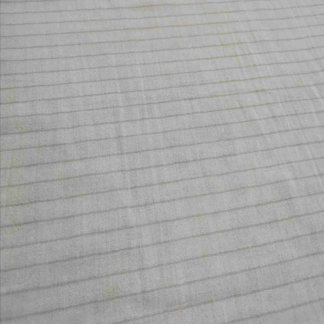 100% Cotton Double Cloth Gauze, Blush Stripe - 1/4 metre
