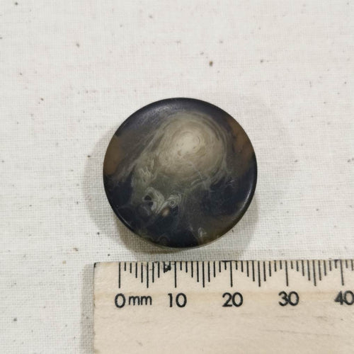 Brown Swirl Shank Button - Large