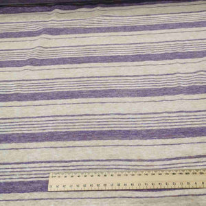 Linen Knit, Iris Stripe - 1/4 metre