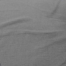 Load image into Gallery viewer, 100% Organic Cotton Double Cloth Gauze, Smoke - 1/4 metre