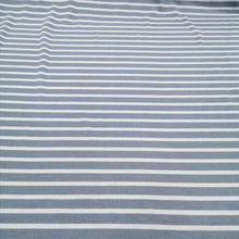 Load image into Gallery viewer, 100% Merino Wool Jersey, Blue on Blue Stripe - 1/4 metre