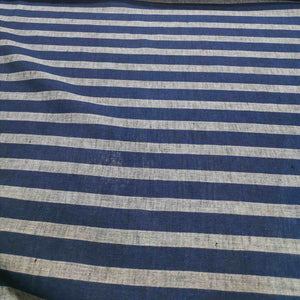 Linen Cotton Blend, Brighton Stripe - 1/4 metre