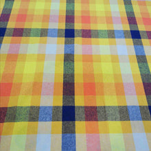 Load image into Gallery viewer, Linen Cotton Blend, Sunset Grid - 1/4metre