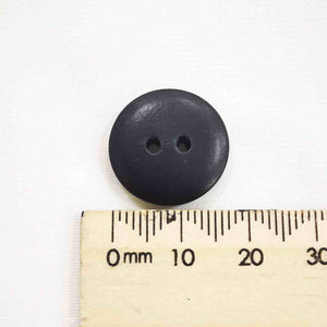 Italian Olive Wood Button, Medium 2 Hole - Black