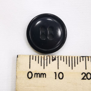 Corozo Nut Button, Small Shirt Button - Black