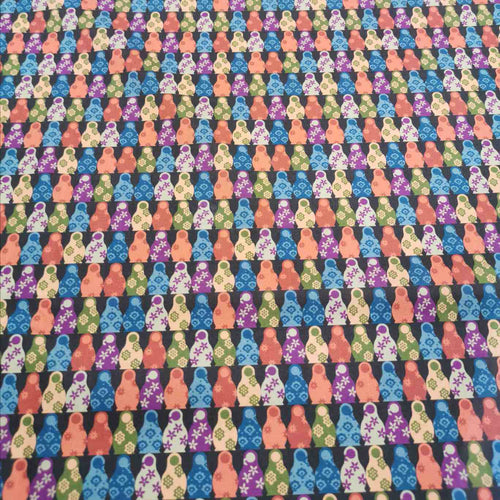 100% Cotton Tana Lawn, Russian Dolls - 1/4 metre