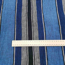Load image into Gallery viewer, 100% Linen, Ocean Stripe - 1/4 metre