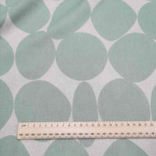 Load image into Gallery viewer, Kokka Linen Cotton Canvas, Natural Dots in Green - 1/4 metre