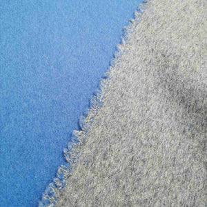 100% Double Sided Wool, Blue/Grey  - 1/4 metre