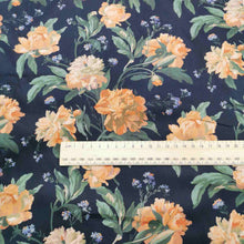 Load image into Gallery viewer, 100% Cotton Tana Lawn, Decadent Blooms, Black - 1/4 metre