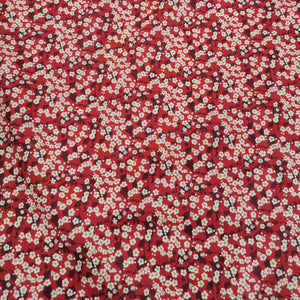 100% Cotton Tana Lawn, Mitsi Valeria , Red - 1/4 metre